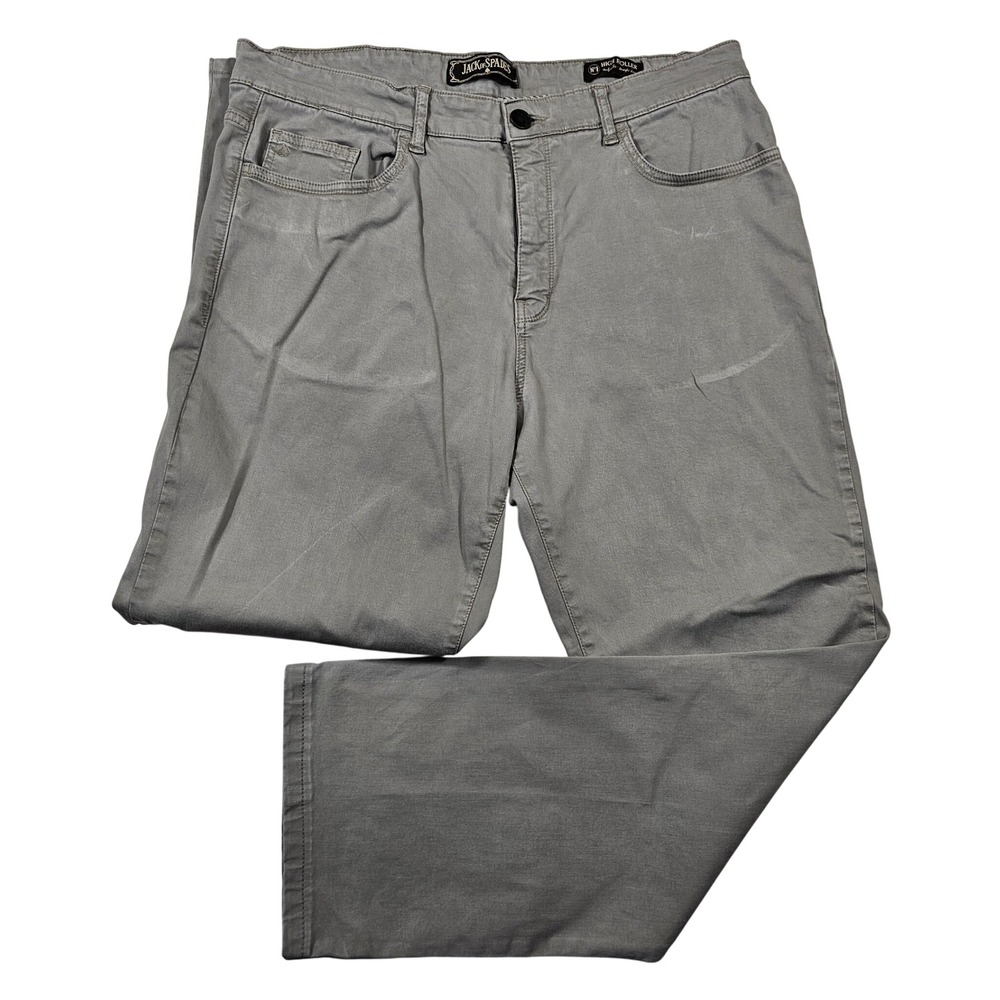 Jack of Spades High Roller Mens Gray Straight Leg Comfort Fit Pants 38x30
